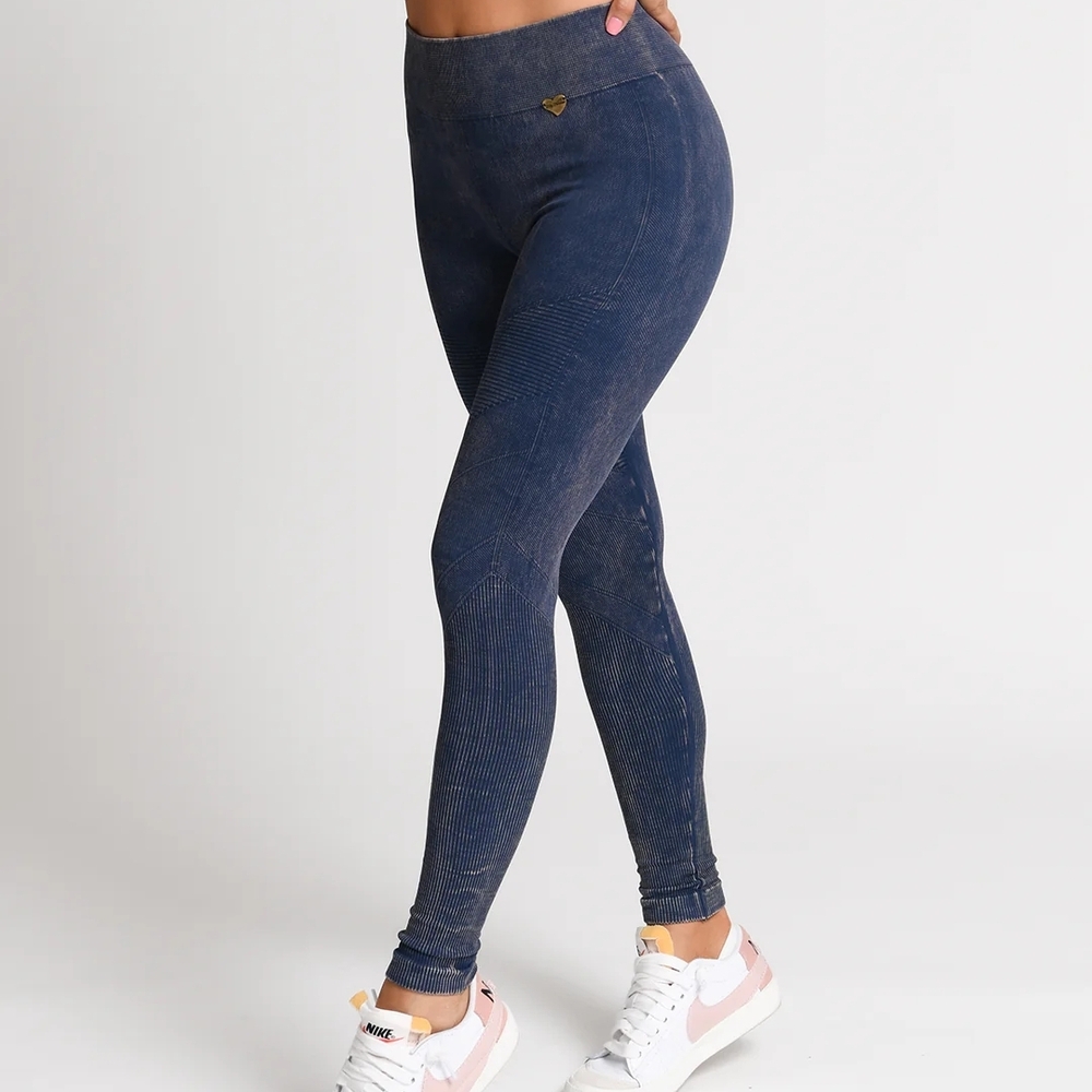 Cute Booty Lounge Blue Jeggings High-Waisted Stretch